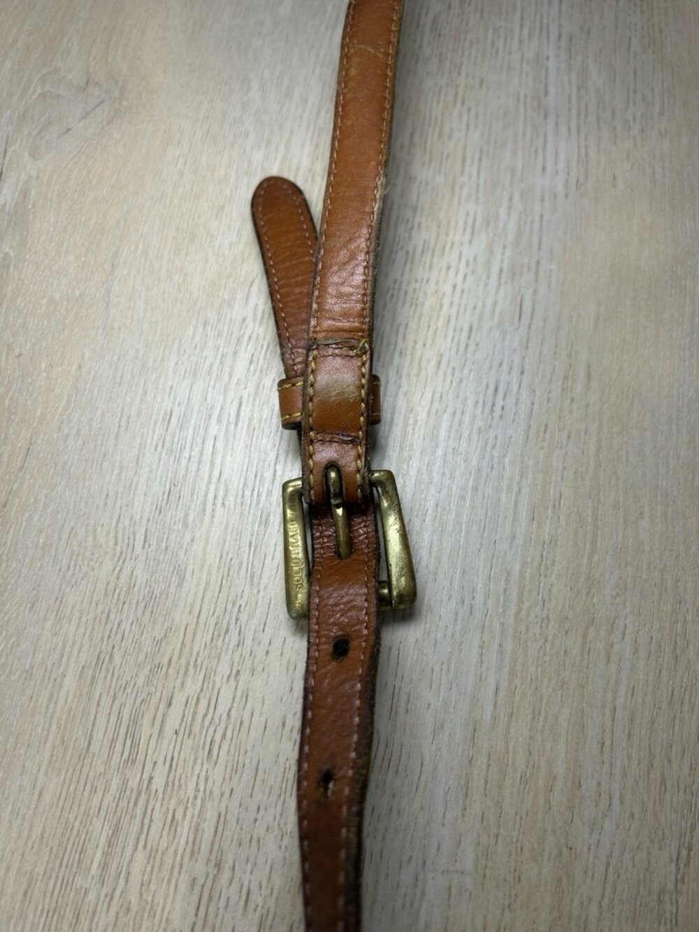 1990s Dooney & Bourke 701 CARRIER Shoulder Bag Tan Cream Vintage Collection RARE - Picture 5 of 15
